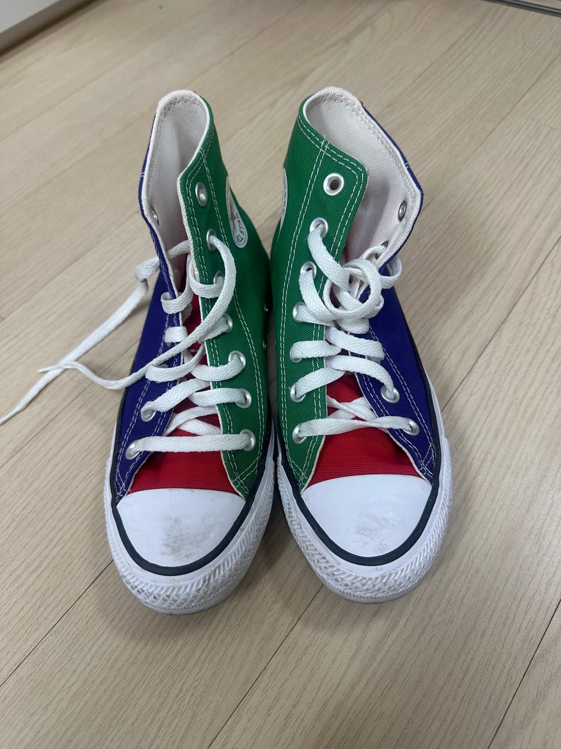 컨버스 올스타 그린레드퍼플 하이 스니커즈 상품이미지1