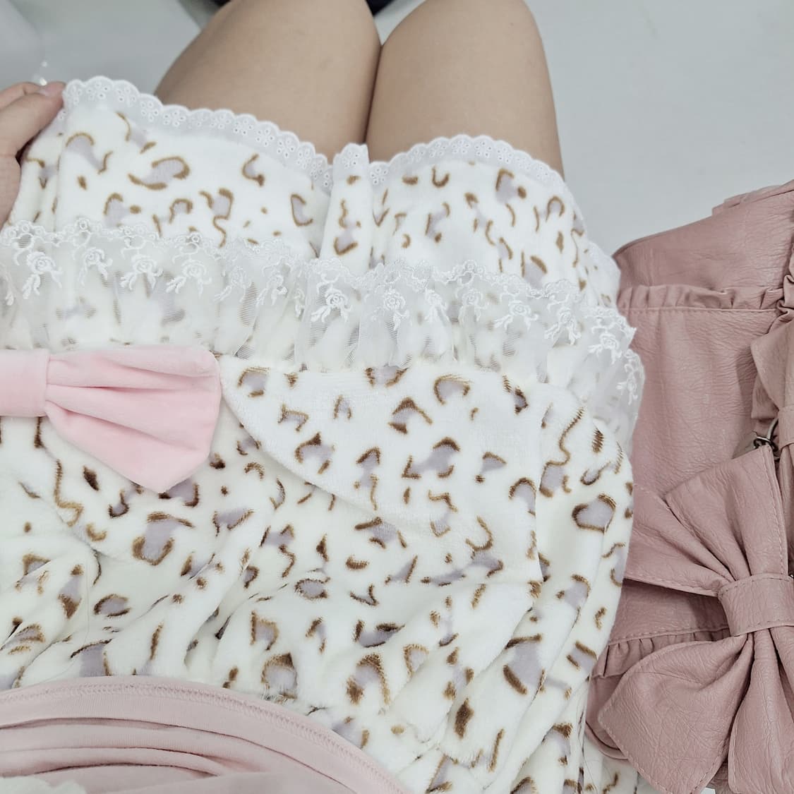 걸스 레오 리본 스커트 갸루 히메갸루 라떼갸루 오네갸루 y2k 상품이미지9