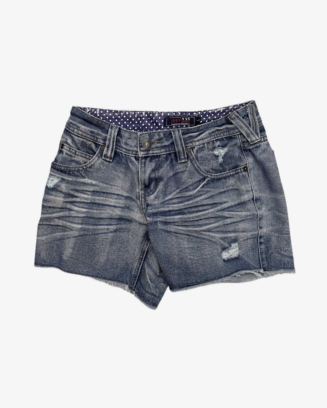 cat washing fade denim shorts 상품이미지1
