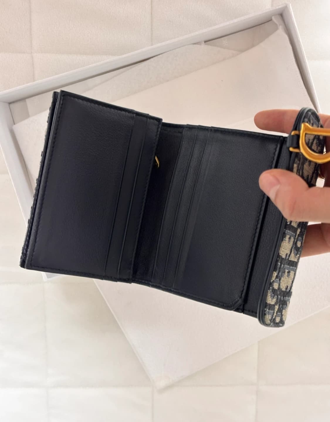 (새상품급/정품인증) 디올 Dior 오블리크 3단 여성 반지갑 상품이미지2