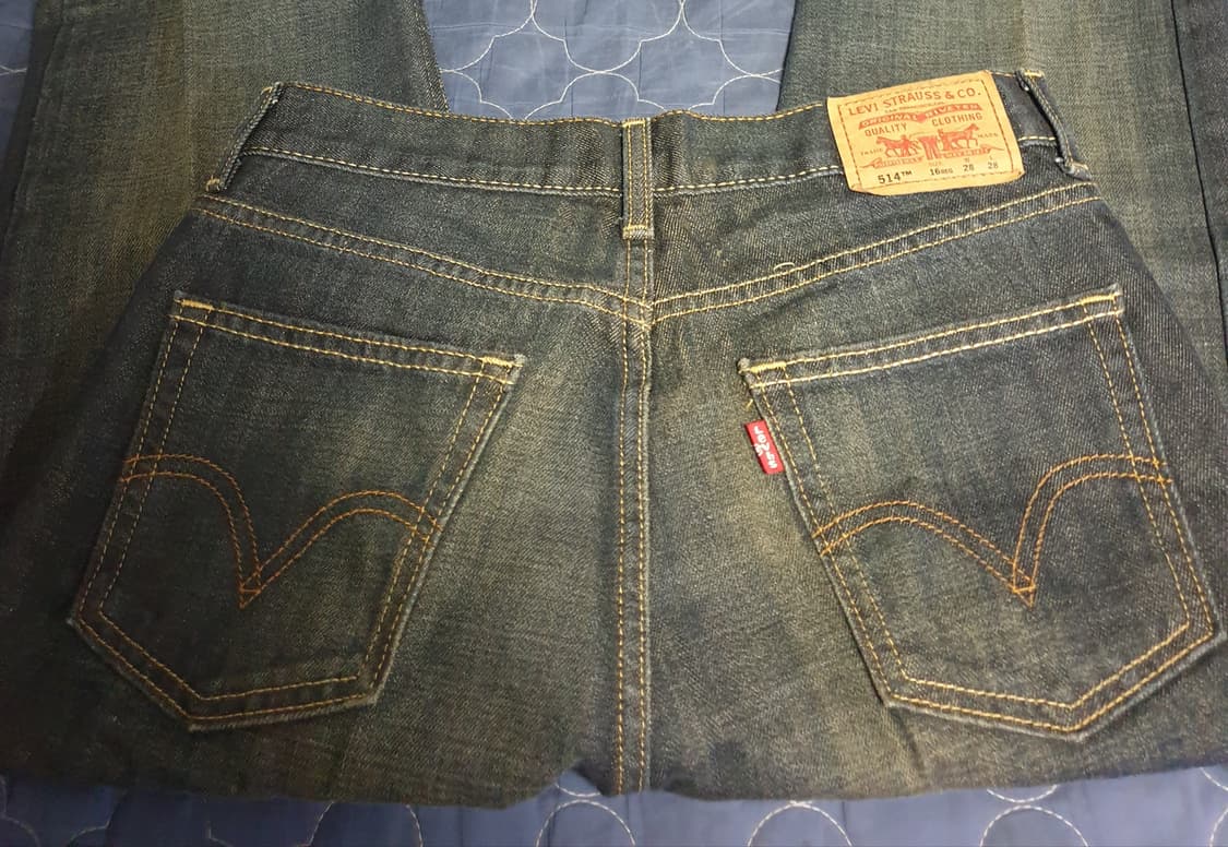 리바이스 514 빈티지워싱 데님팬츠 오일인디고 (16R 28W-28L) 상품이미지3