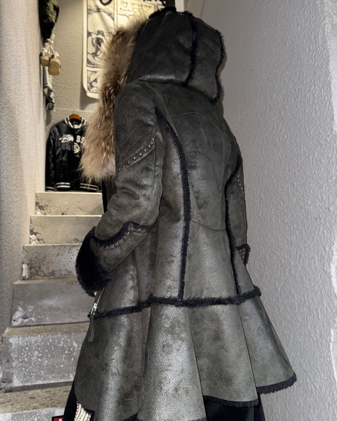 에고이스트 퍼 트리밍 무스탕 상품이미지3