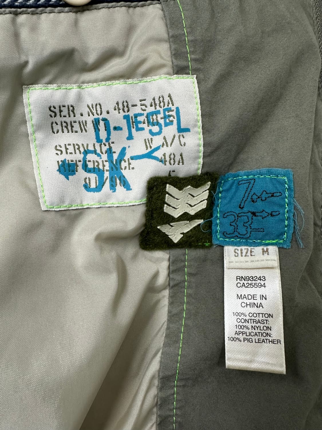 디젤 밀리터리 집업 자켓 상품이미지6