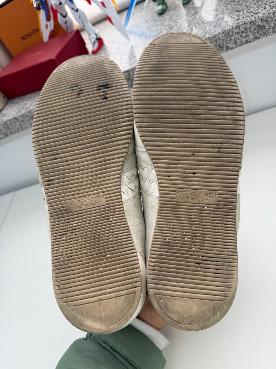 정품) 보테가베네타 버터플라이 인트레치아토 스니커즈 42.5 상품이미지8