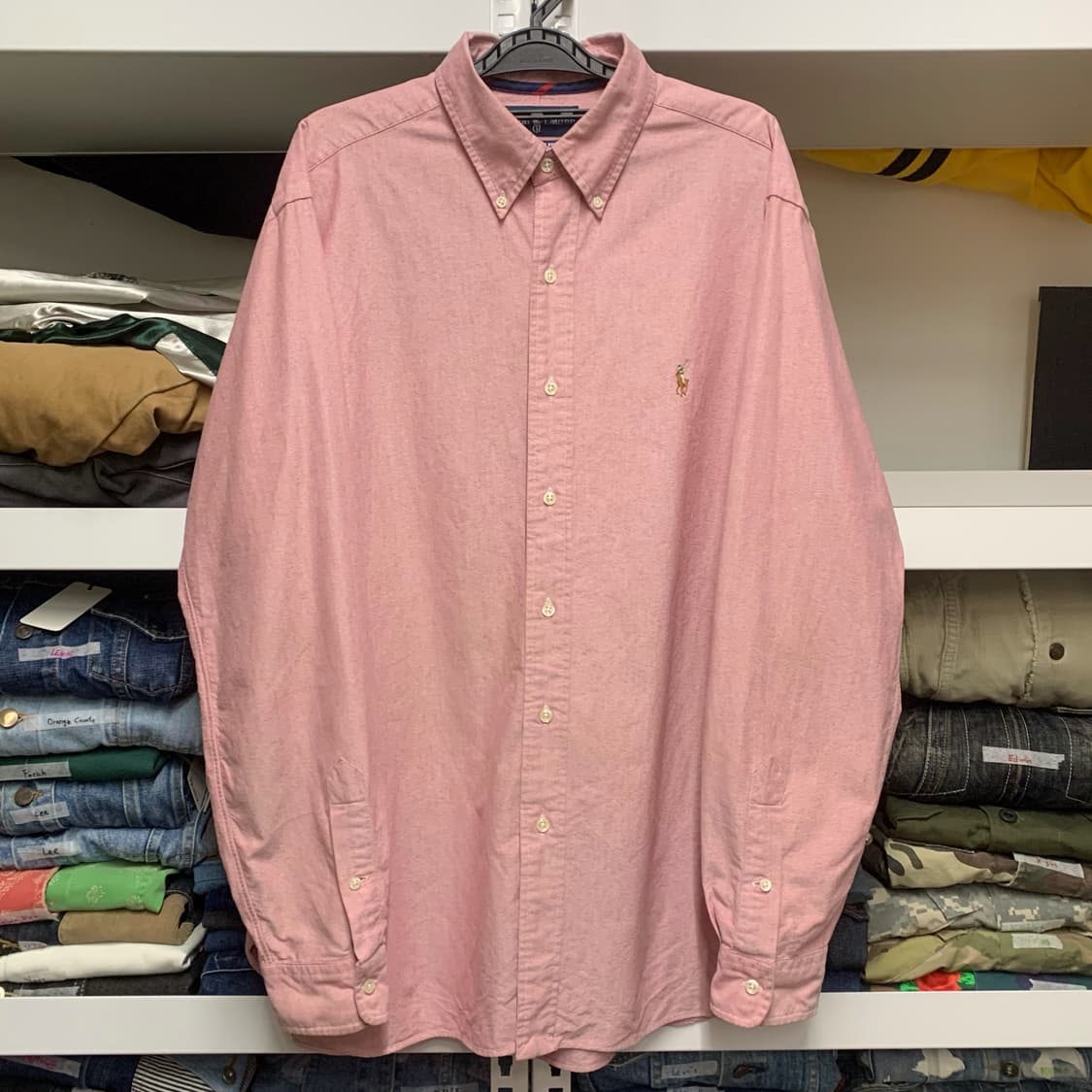 [L] 폴로 랄프로렌 클래식핏 솔리드 코튼셔츠 상품이미지2