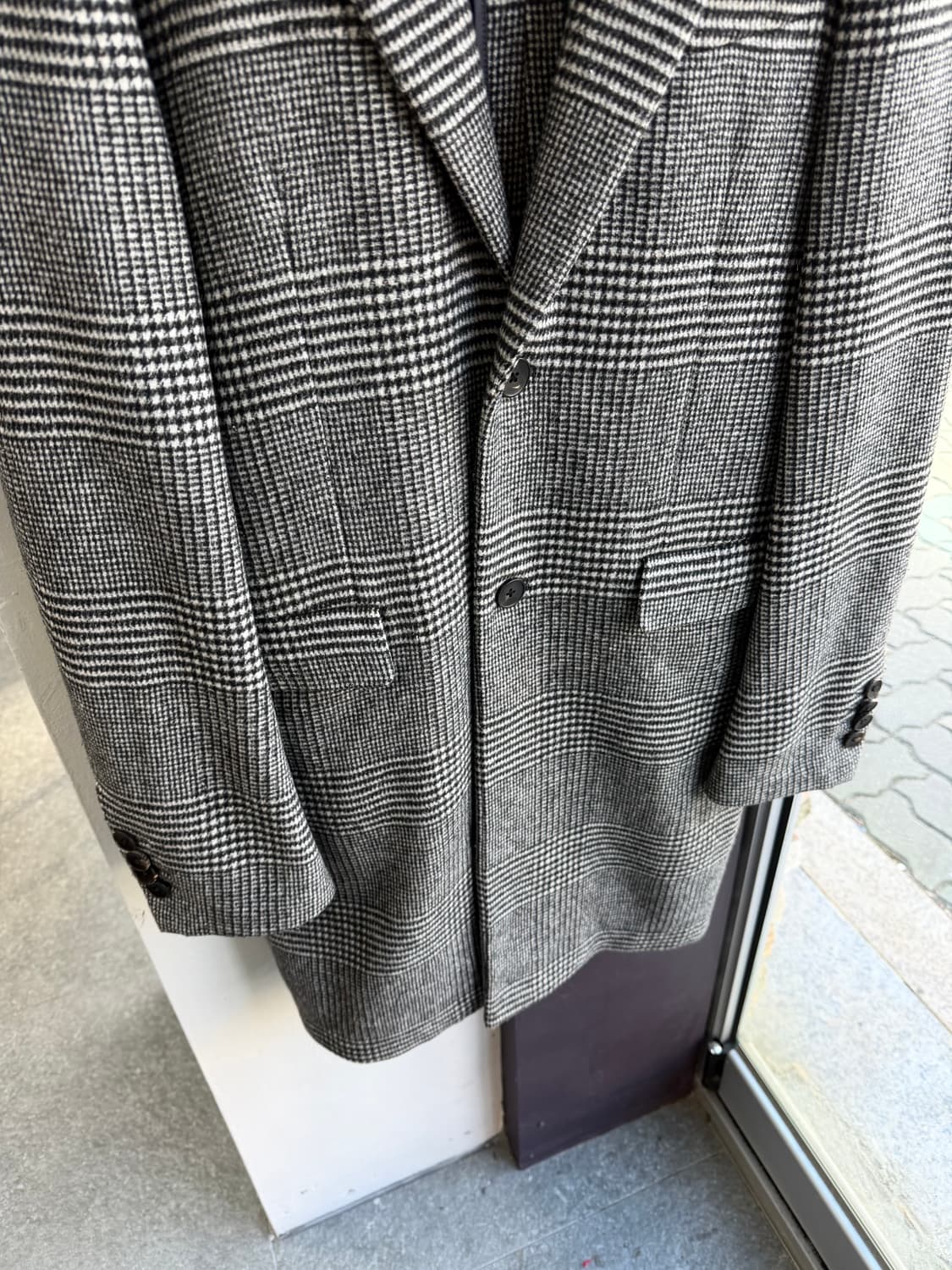 .50/ 알레그리 캐시미어 블랜딩 글렌체크 코트 상품이미지4