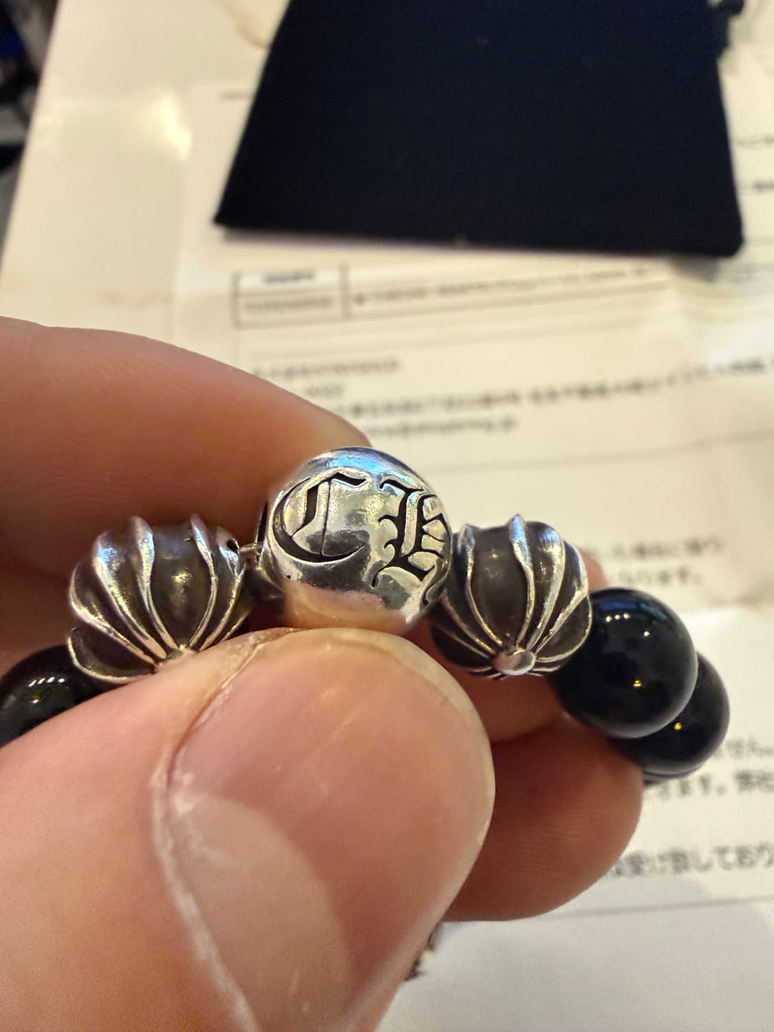 크롬하츠 10MM 8볼 비즈팔찌 상품이미지9