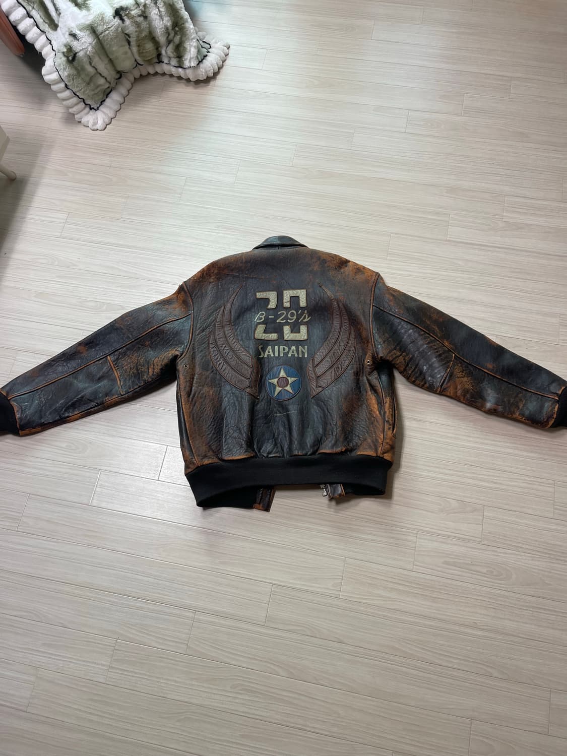 Avirex 구제 가죽자켓 상품이미지5