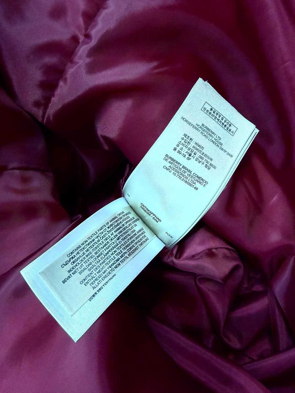 66~77/ 버버리 혹스히스 벨티드 다운 패딩점퍼 상품이미지9