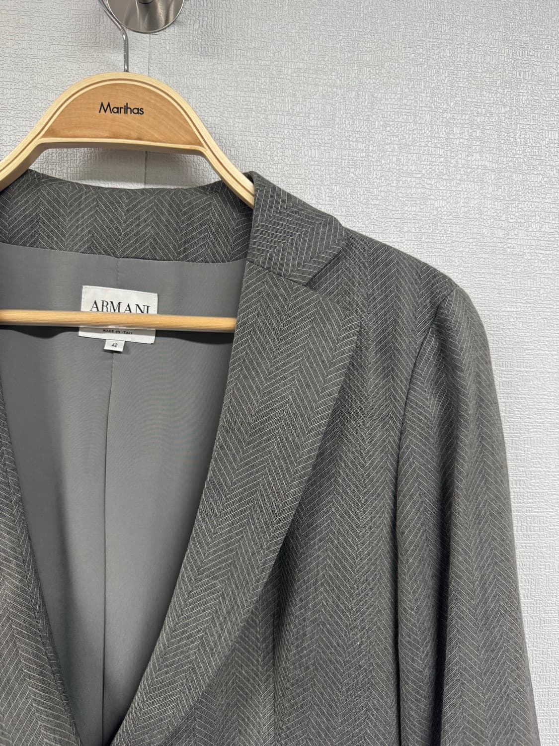 아르마니 끌레지오니 울 헤링본 블레이저 상품이미지3