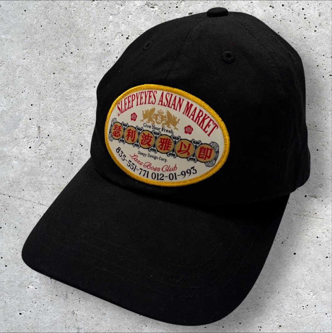 SLEEPYEYES 아시안마켓 볼캡 블랙 모자 상품이미지1