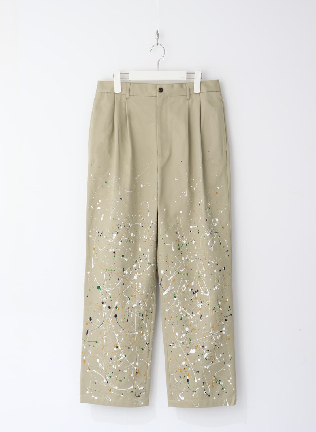 와기 페인티드 아키텍트 팬츠 샌드 베이지 2사이즈 판매 상품이미지1