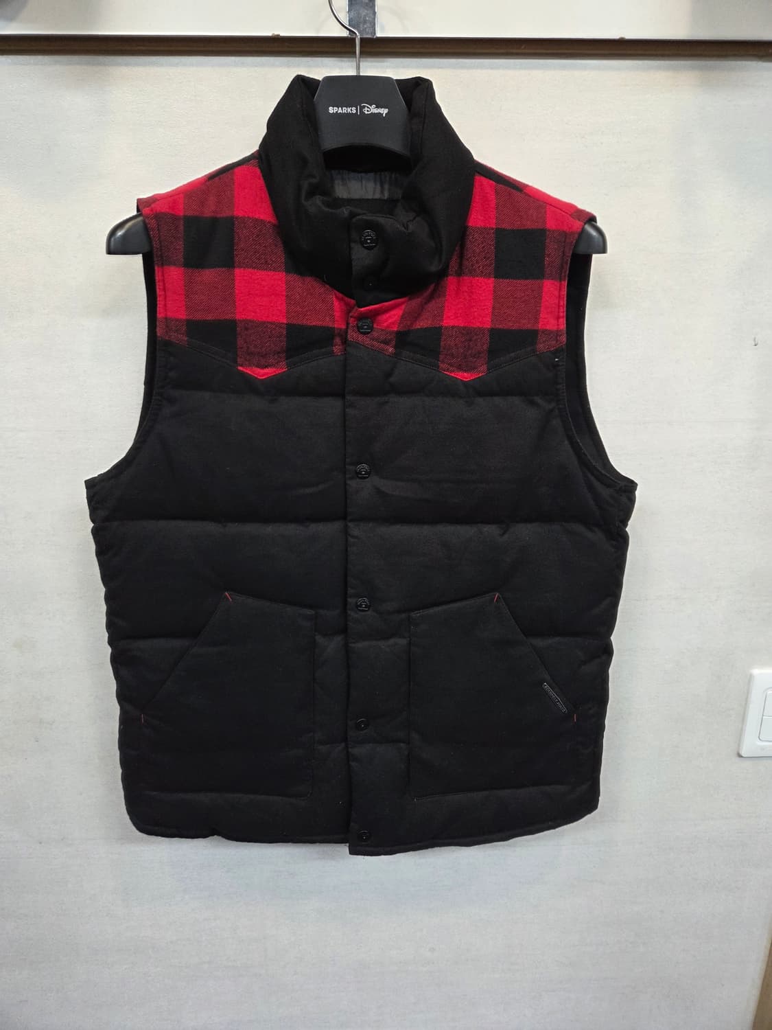 빈폴진스 버팔로 체크 면 덕다운 패딩조끼 100 상품이미지1