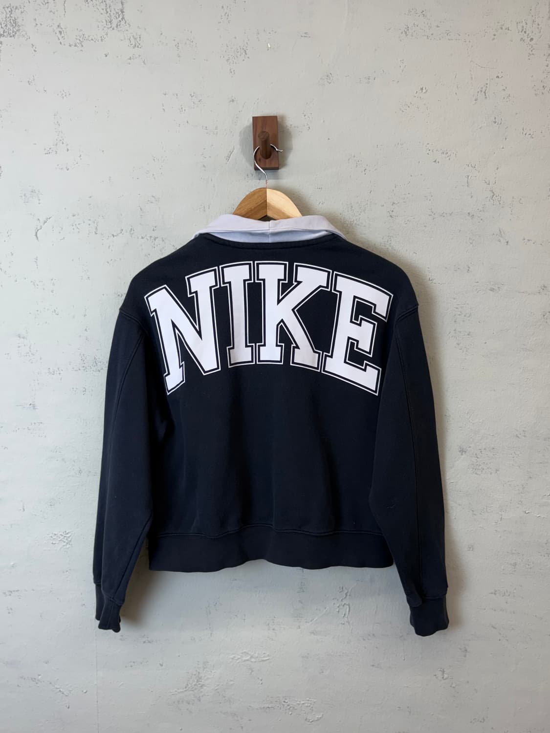 나이키 NSW 팀 플리스 하프집 크롭탑 상품이미지2