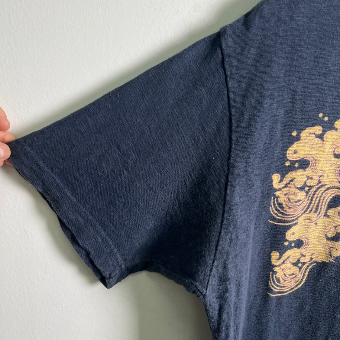 jpn vtg 빈티지 네이비 오리엔탈 그래픽 반팔 티셔츠 L 상품이미지7