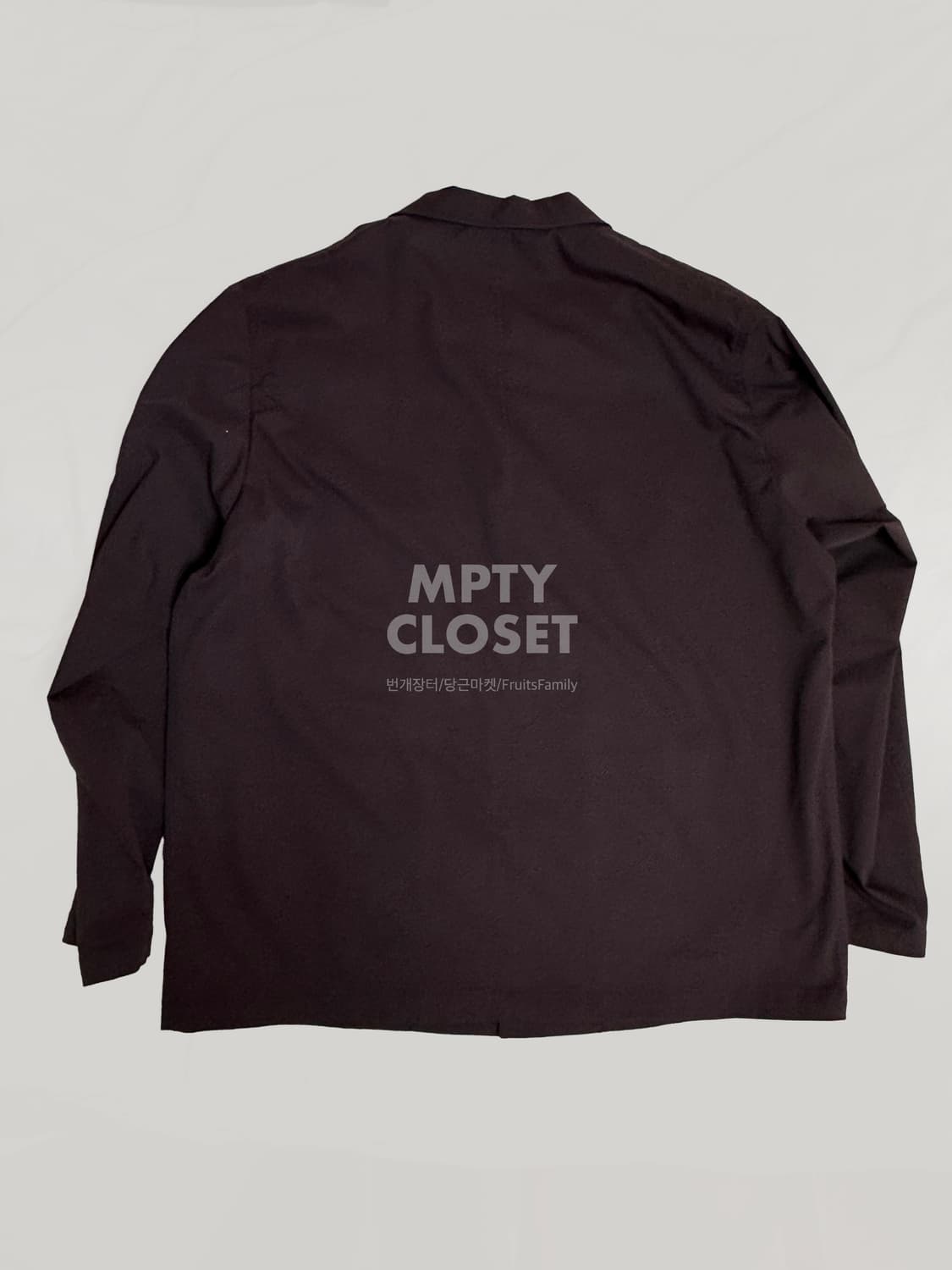 [Xl,L] 유니클로 C 25ss 워크자켓&팬츠 셋업 와인 상품이미지6