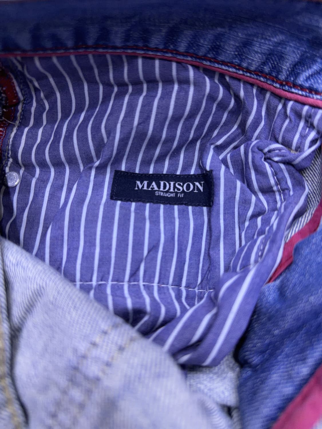 타미힐피거 메디슨 스트레이트핏 빈티지 연청 워싱 데님팬츠 32 상품이미지10