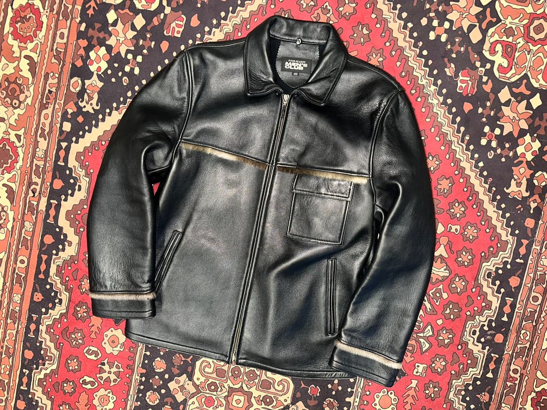 ( L ) 레더자켓 봄버자켓 가죽자켓 워크웨어 아메카지 스포츠가죽 상품이미지1
