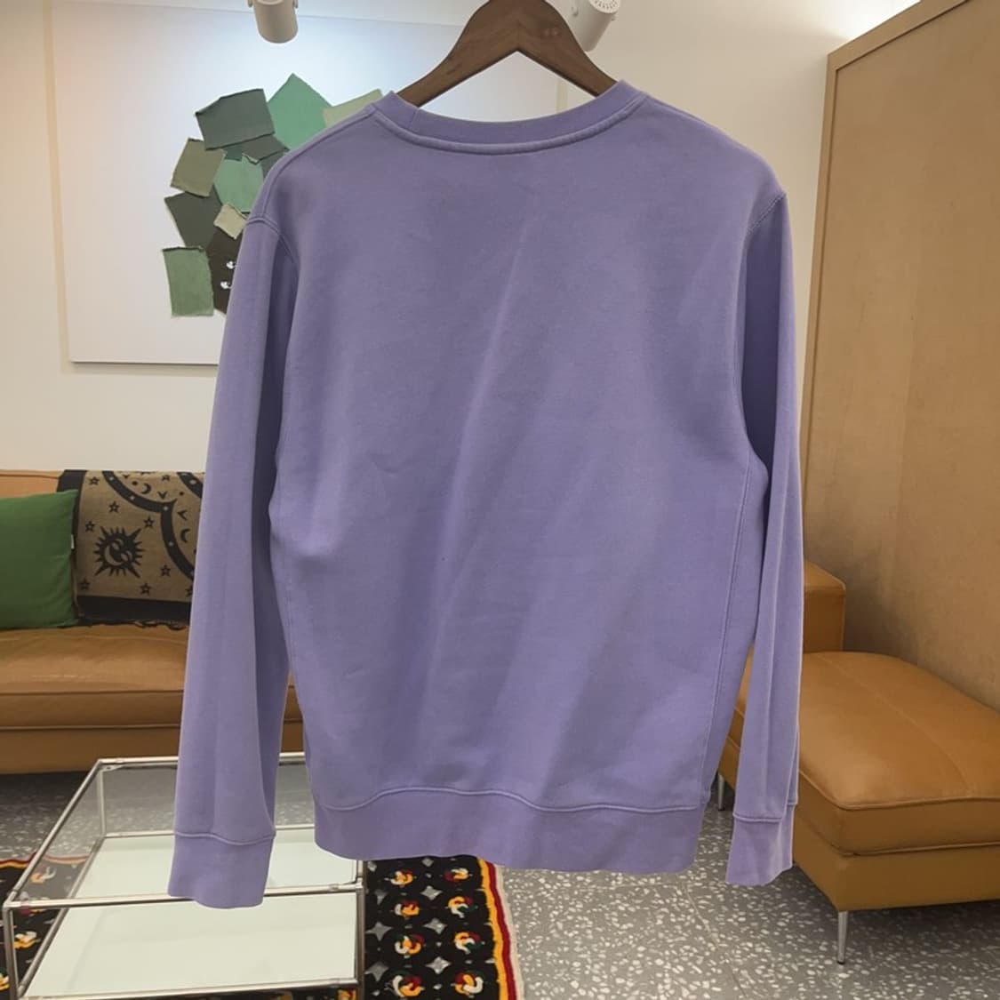 나이키 Y2K 여리 바이올렛 연보라 기모 맨투맨 M C07367 상품이미지4