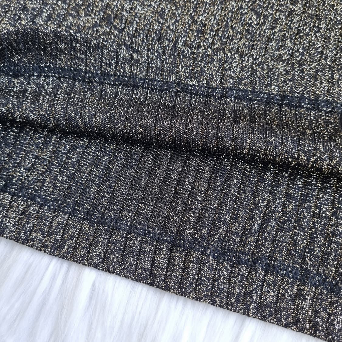 일본 빈티지 골드 펄 골지 니트 나시 1957 상품이미지6