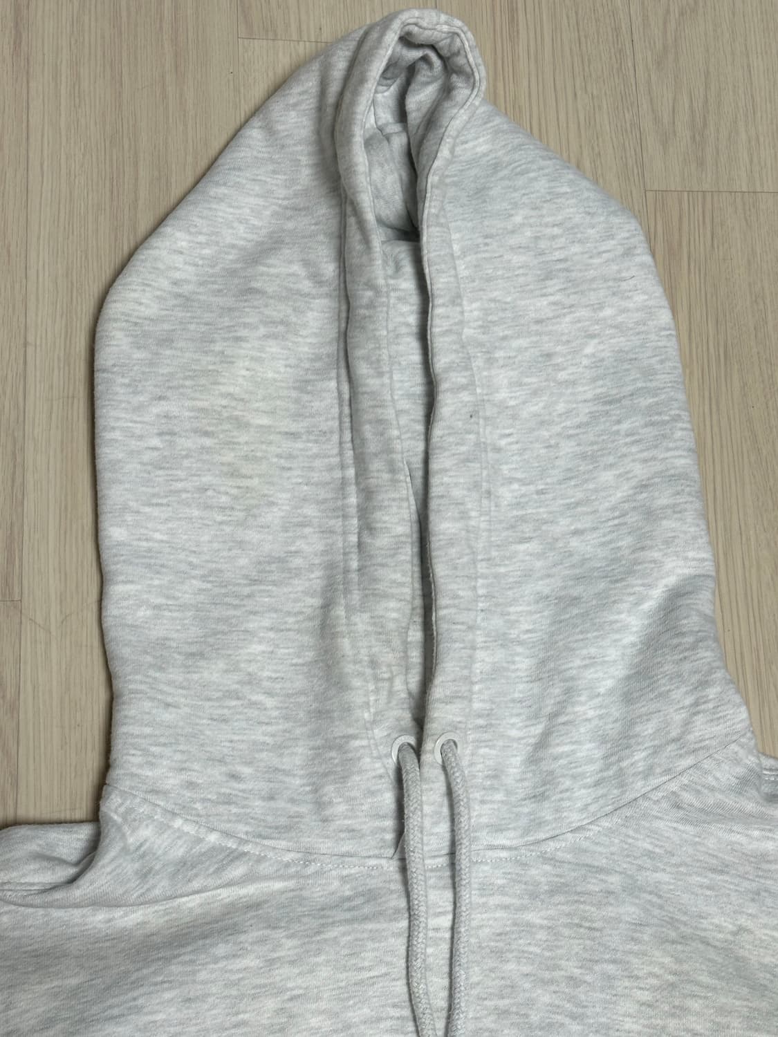 엄브로 UMBRO 레터링 후드티 화이트멜란지 상품이미지6