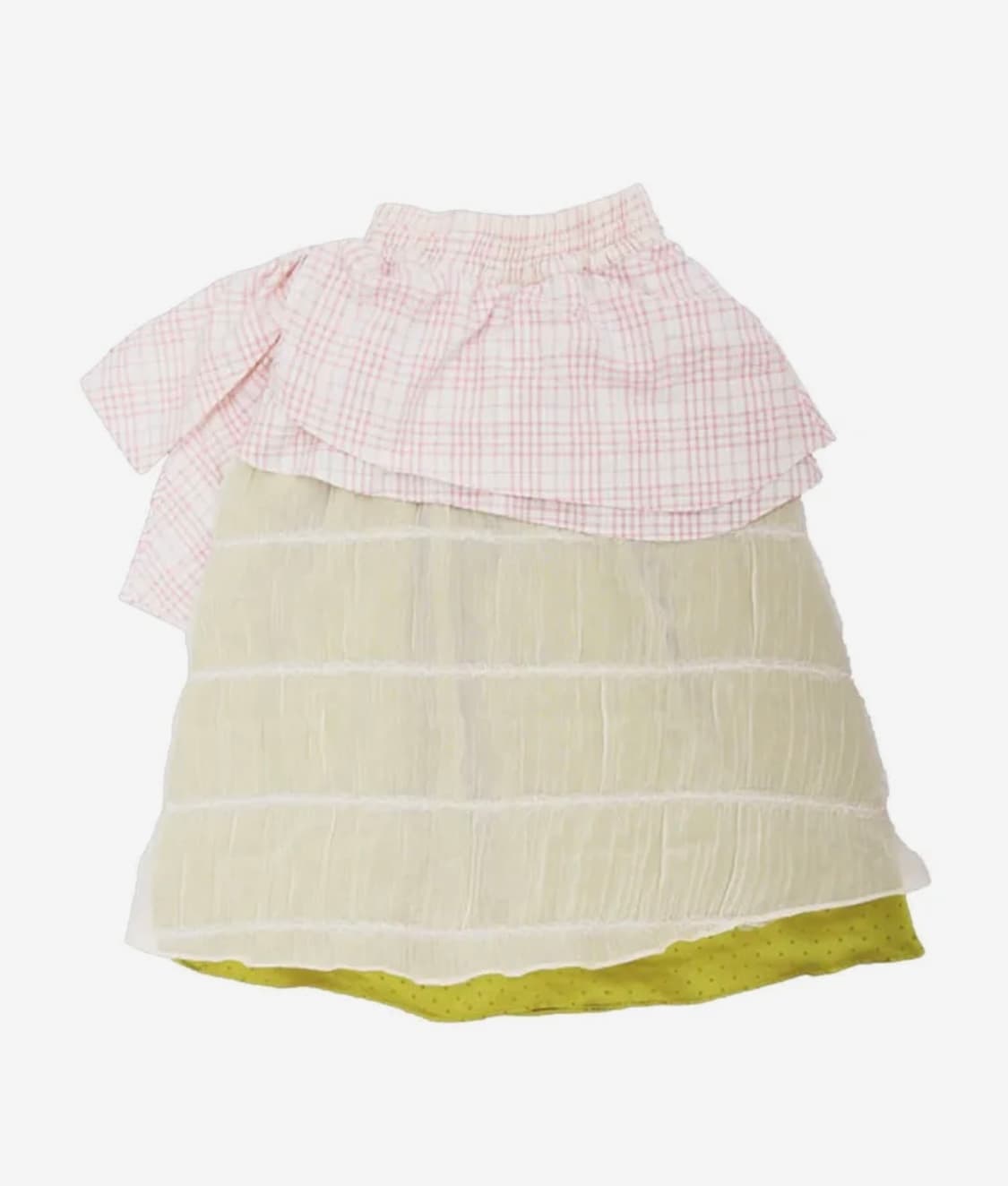 더뮤지엄비지터 시폰 도트 레이어드 스커트 상품이미지1