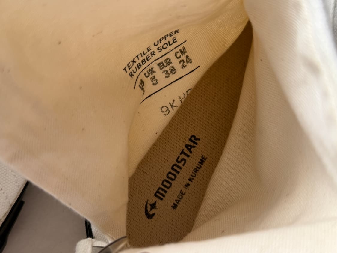(240) MOONSTAR 문스타 지카타비 슈즈 화이트 상품이미지5
