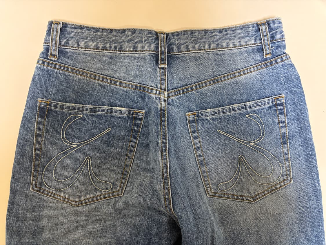 글로니 93 미드라이즈 루즈핏 진 블루 S사이즈 상품이미지6