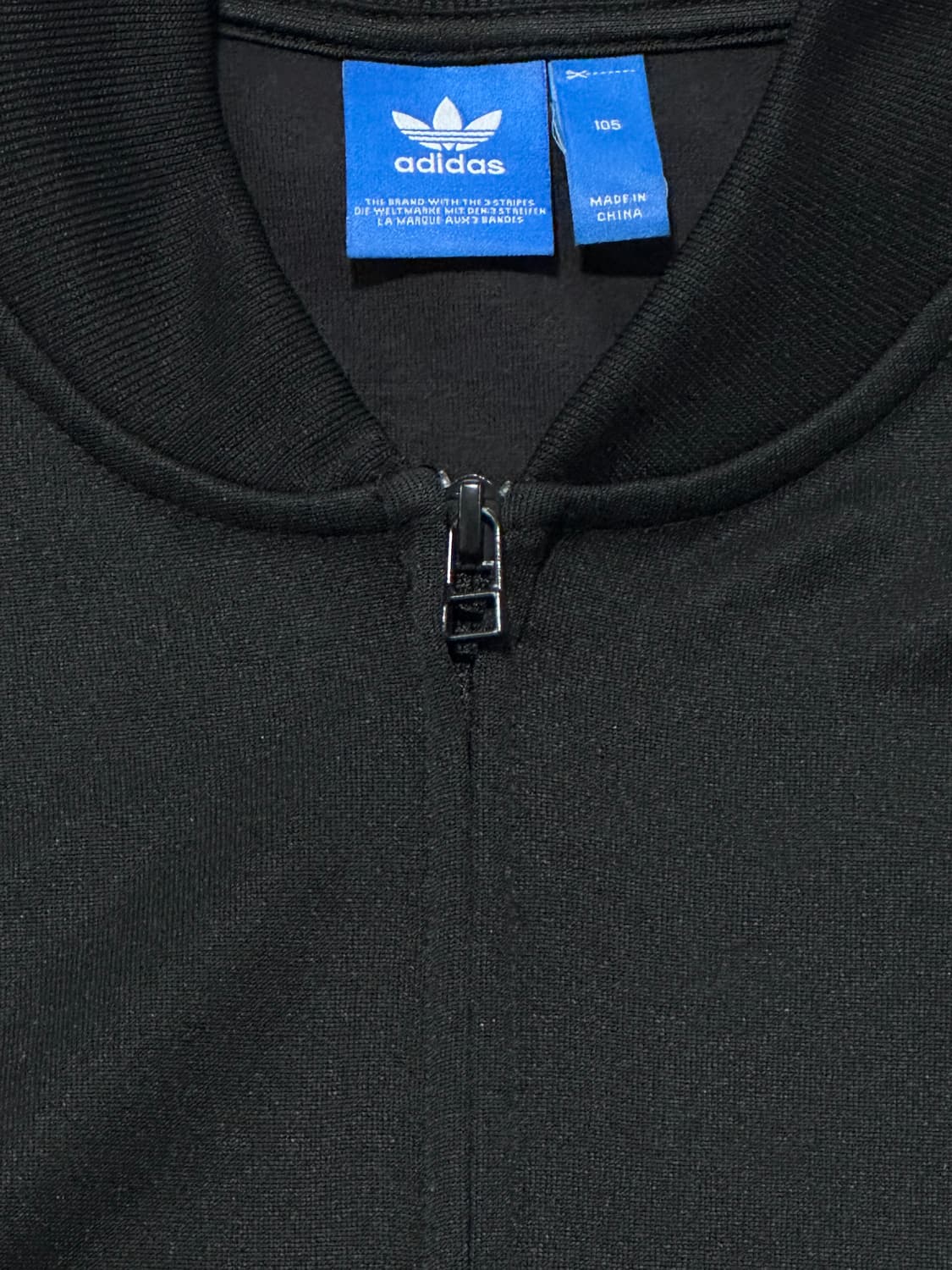 Adidas 블랙 삼선 트랙탑 (오리지널 져지) 상품이미지3