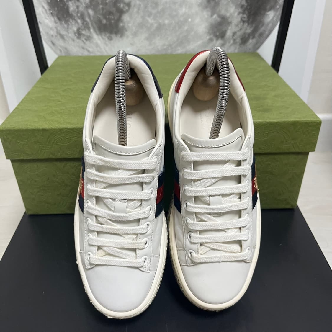 정품 34) 구찌 크리스탈 플랫폼 에이스 스니커즈 220~225 상품이미지3