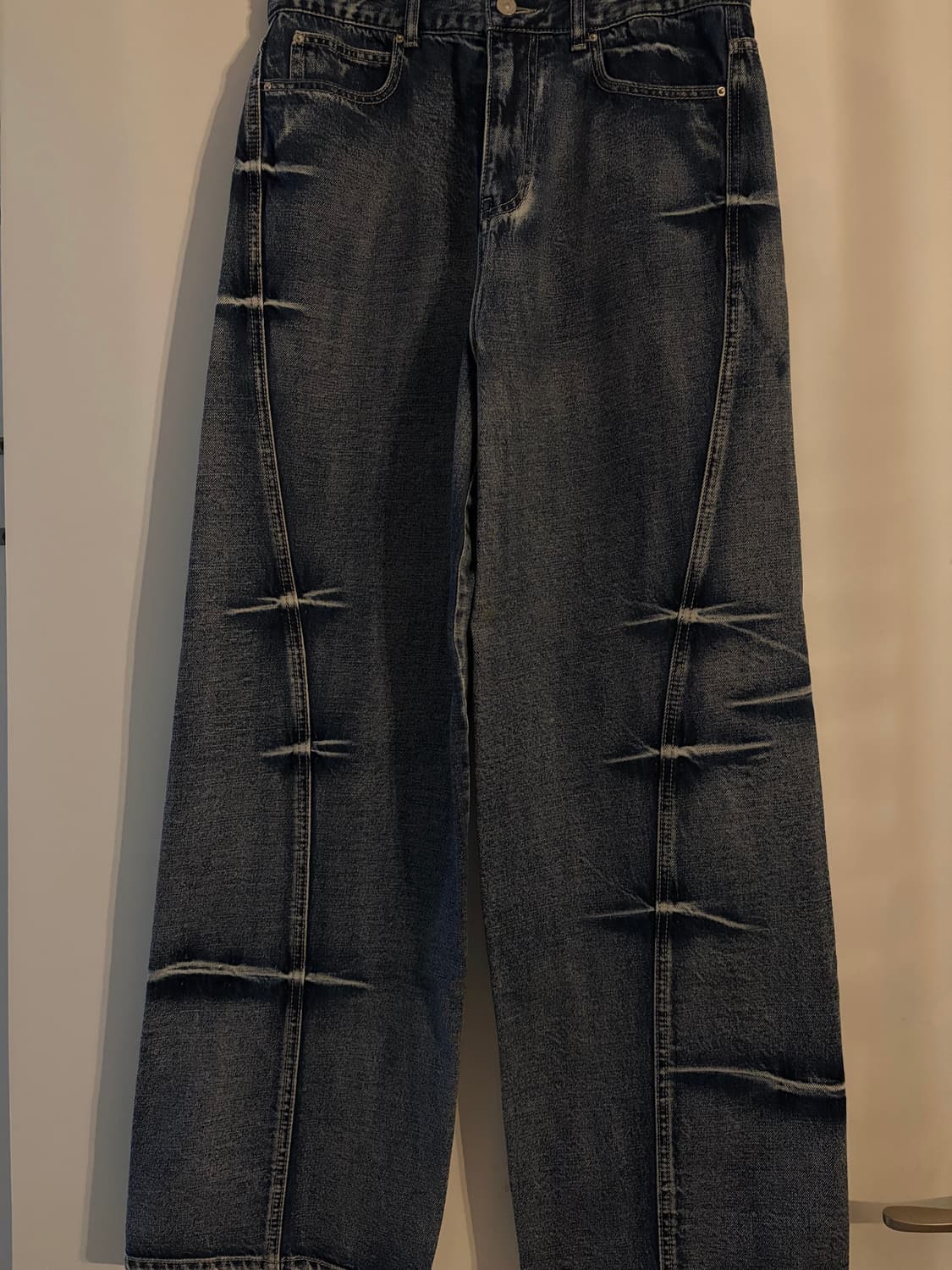 [메종미네드] PINCH WIND DENIM PANTS BLUE 상품이미지1