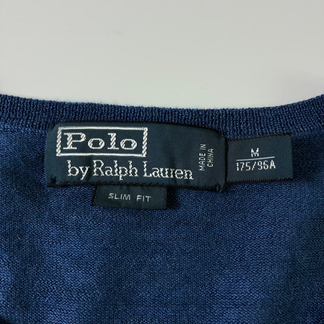 Polo  폴로 랄프로렌 자수 메리노울 소라 브이넥 니트  상품이미지4