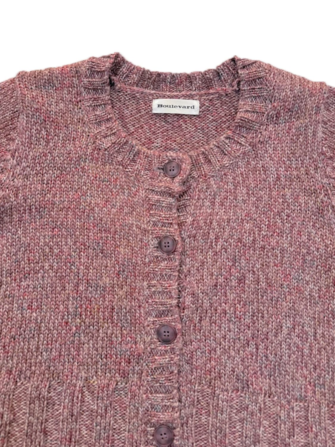 빈티지 핑크 캡소매 모리 반팔 니트 상품이미지3