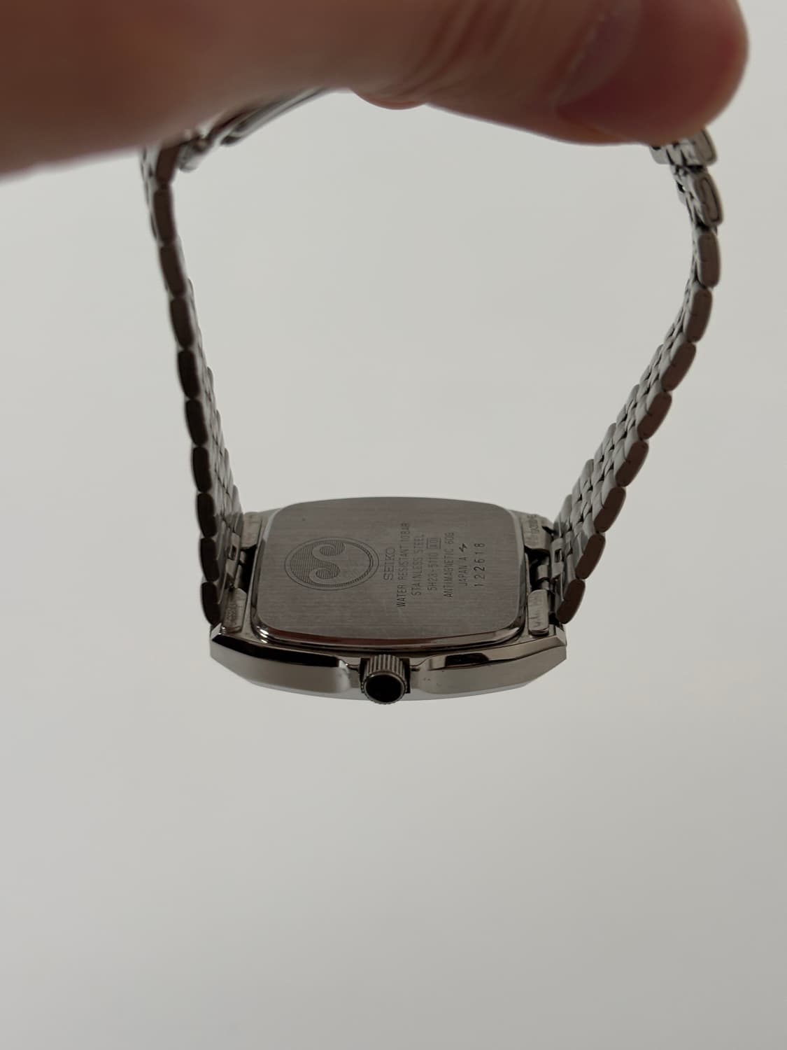 1980s Chronos Silver Square Quartz  상품이미지7