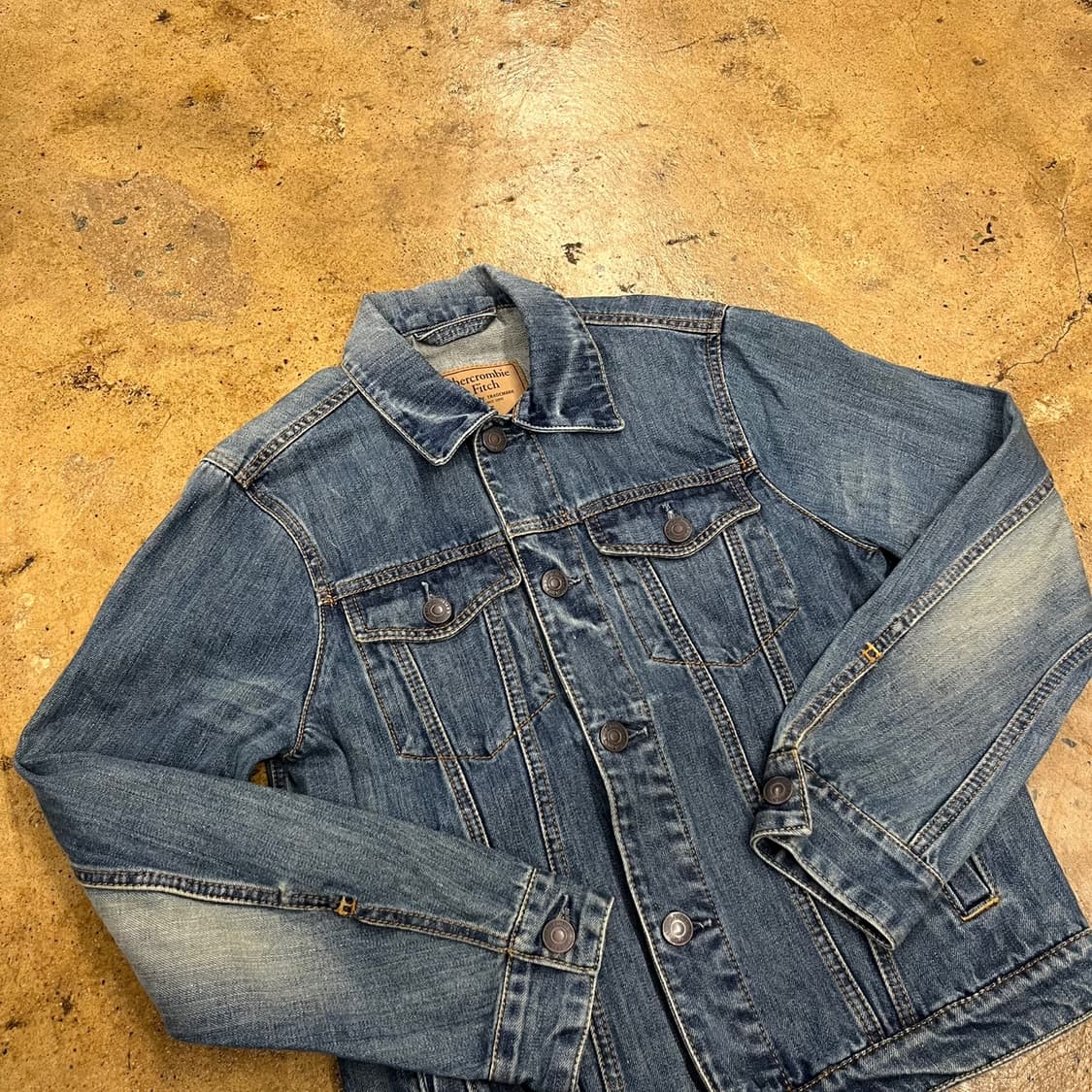 [정품/XS] 아베크롬비 데님 청자켓 b8 상품이미지1