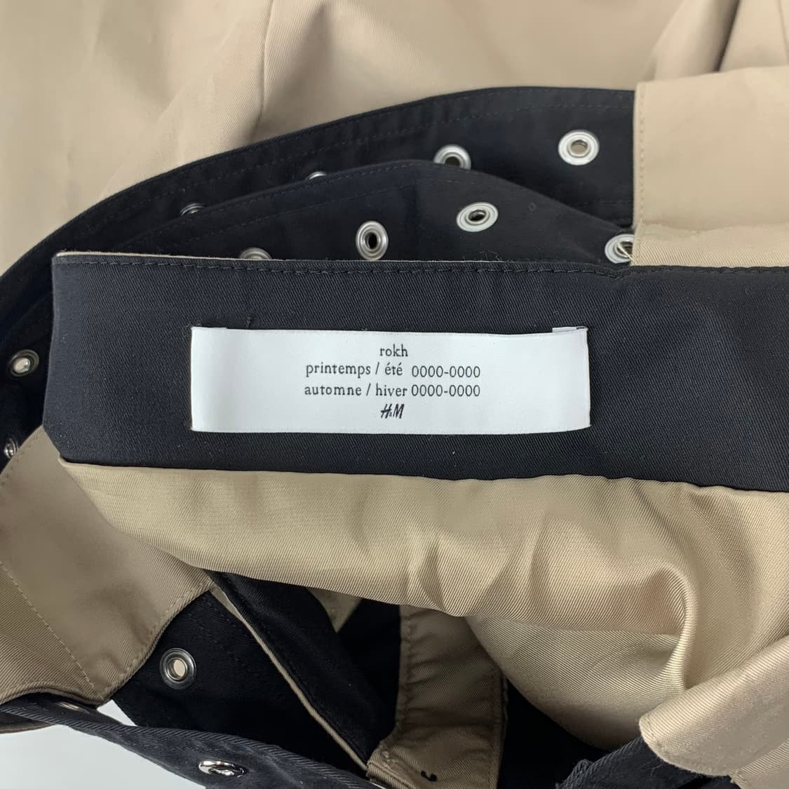 rokh h&m 벨티드 트윌 스커트 상품이미지8