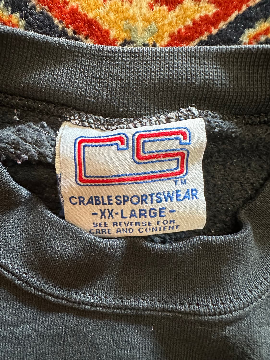 90s CRABLE "MSU" 유니버시티 헤비웨이트 스웻셔츠 - XXL 상품이미지5