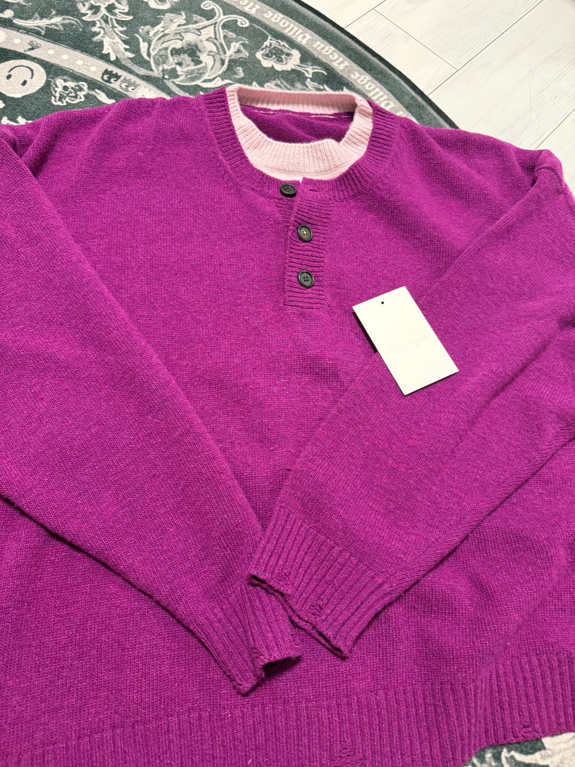 mjd 니트 마젠타 m 사이즈 판매 상품이미지1