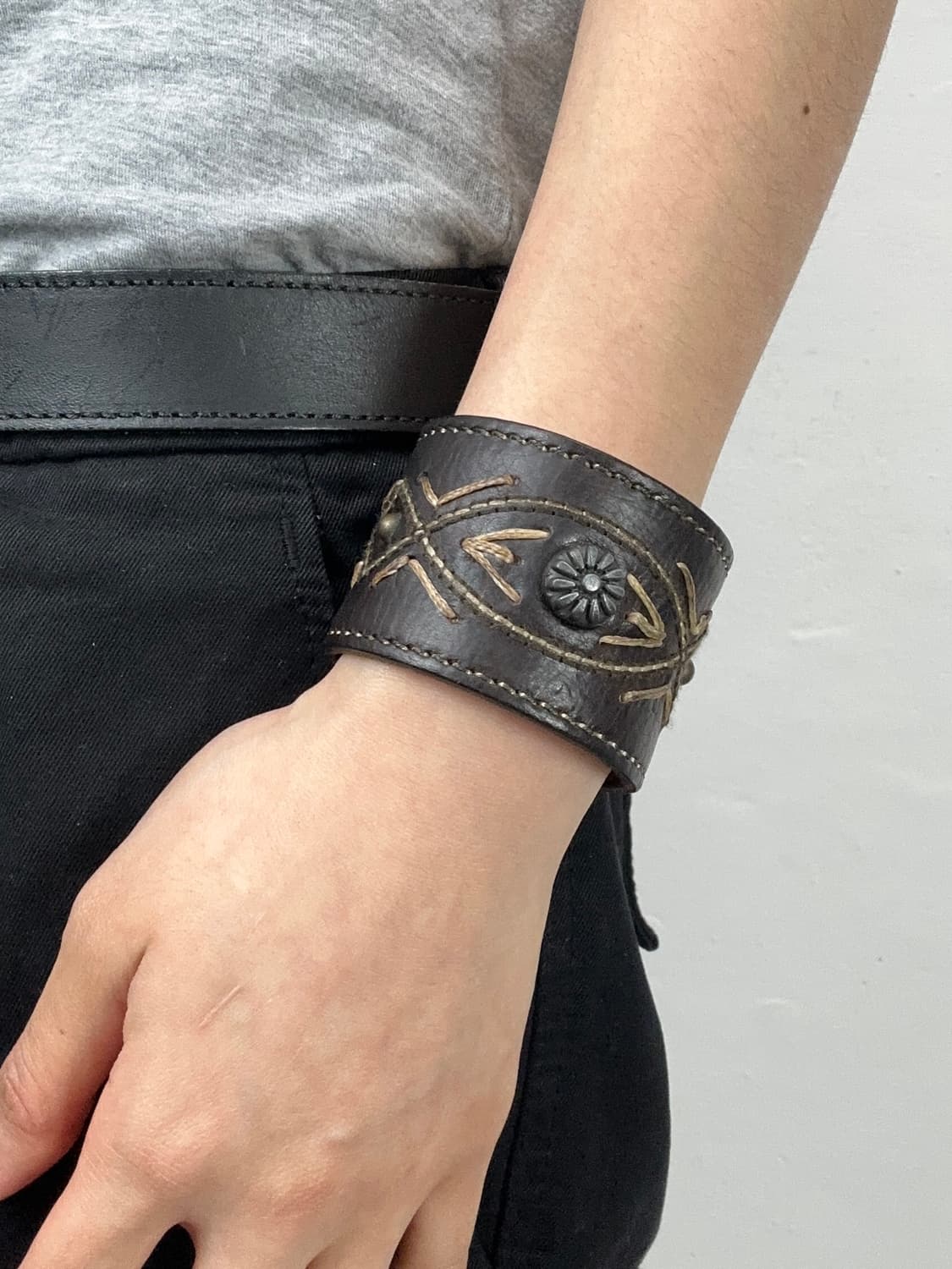 Dsquared2 Embroidered Western Leather Cu 상품이미지2