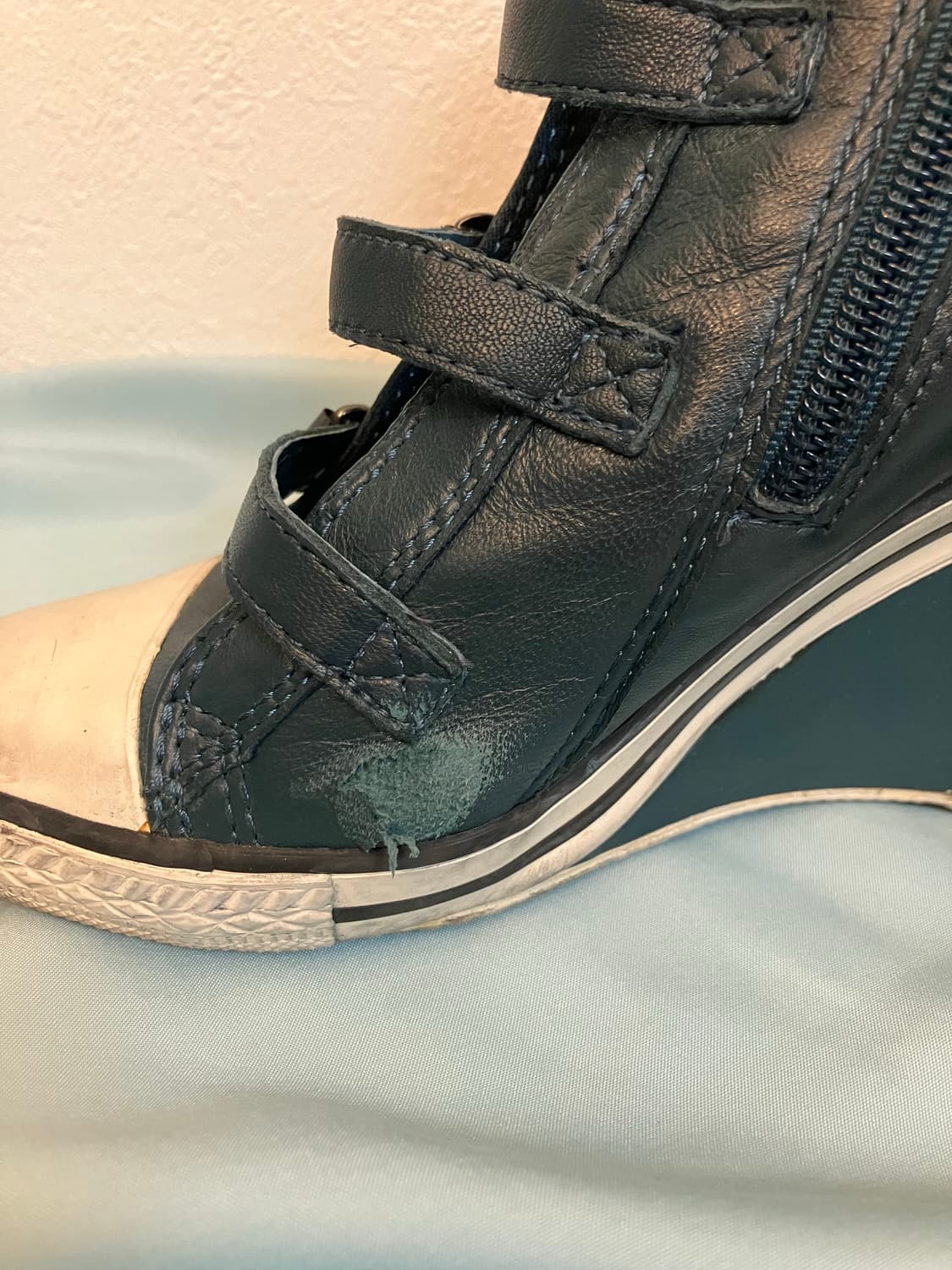 ASH 아쉬 웨지힐 가죽스니커즈 레더부츠 y2k 오네갸루 상품이미지5