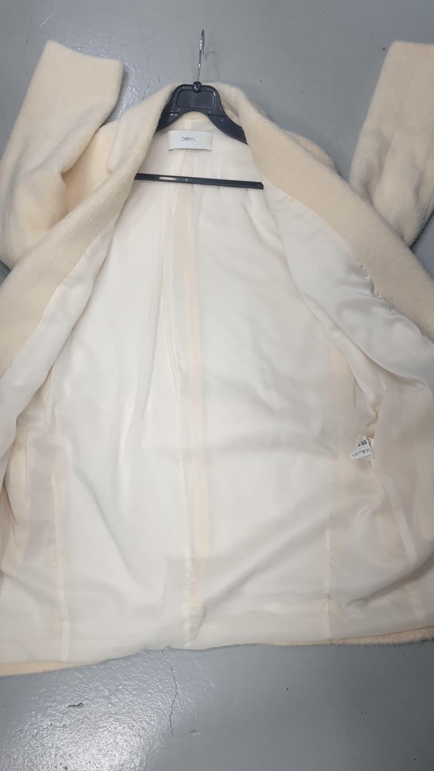 DEWL 아이보리 알파카 코트 M 상품이미지7
