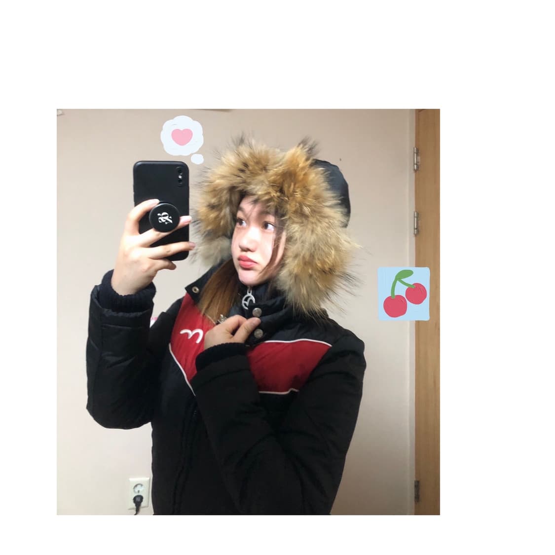 Vintage ❦ EVISU 52 black hood padding 상품이미지4