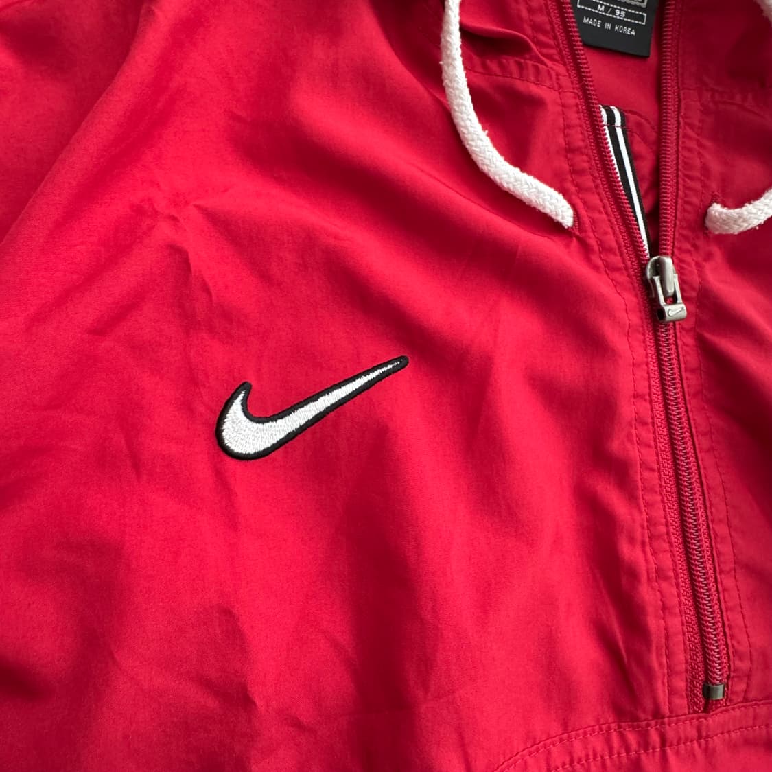 나이키 레트로 레드 바람막이 후드 아노락 상품이미지7