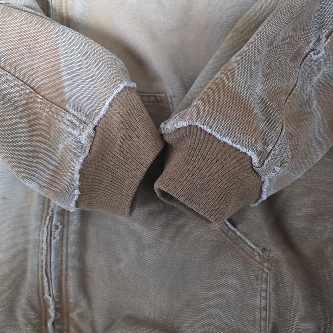 [2XL] 리페어 00s 빈티지 칼하트 j130 트래쉬드 페이드 워크자켓 상품이미지4