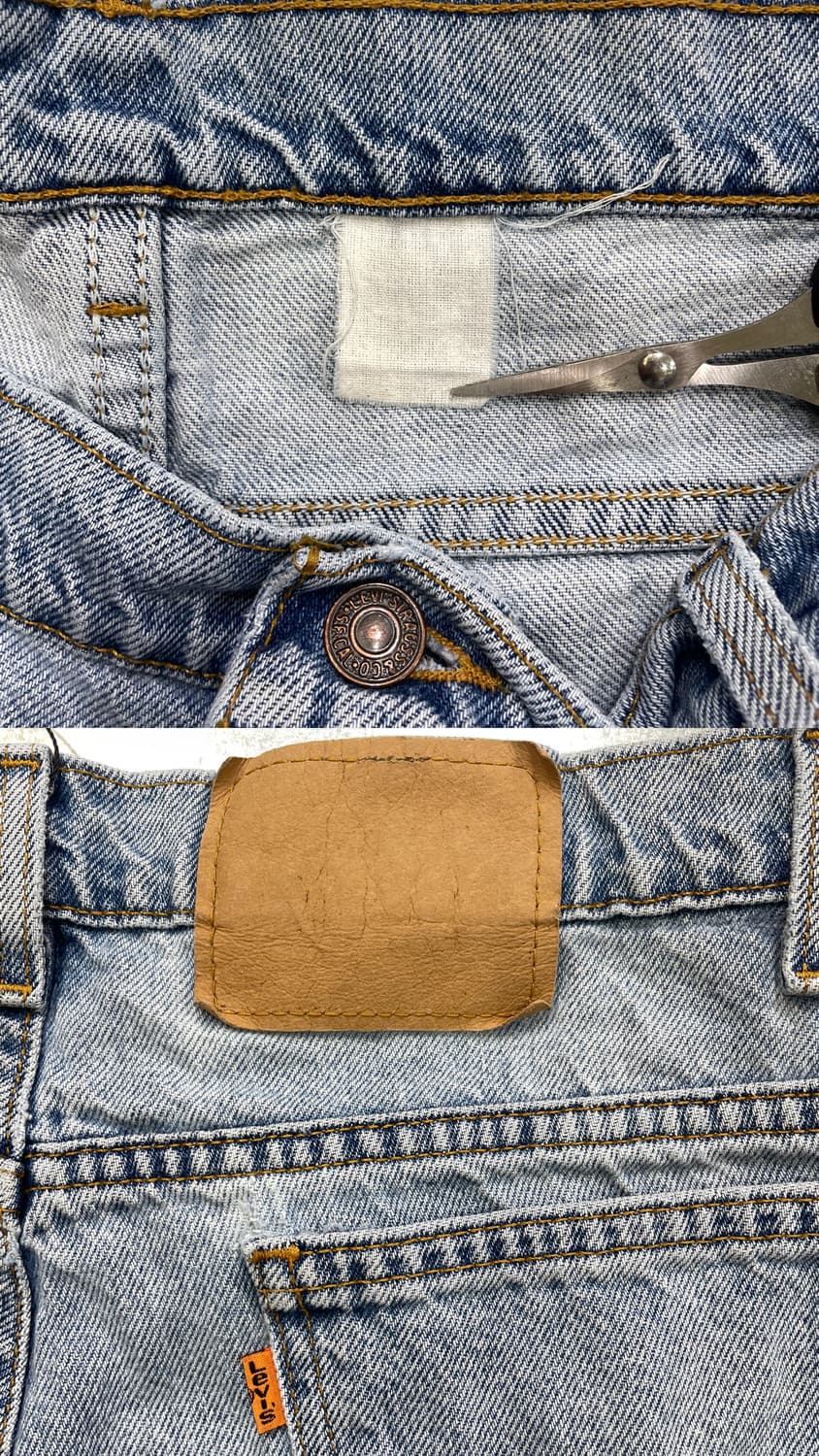 (36) 80~90s Levi's 리바이스 오렌지탭 데님 반바지 쇼츠 상품이미지9