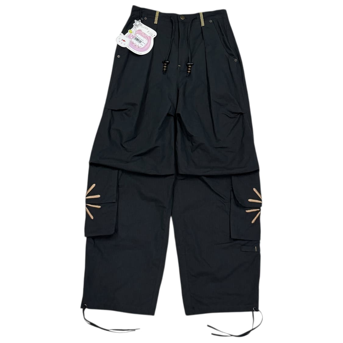 루나키후 엑스톤즈 우먼 해바라기 카고팬츠 바지 블랙 1 상품이미지1