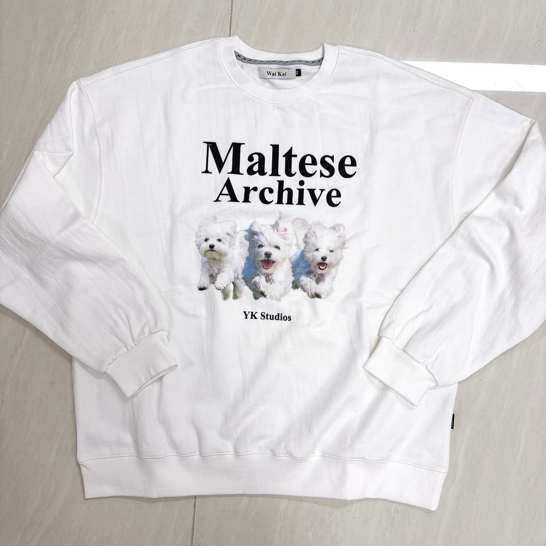 새제품 와이케이 말티즈 맨투맨 상품이미지3