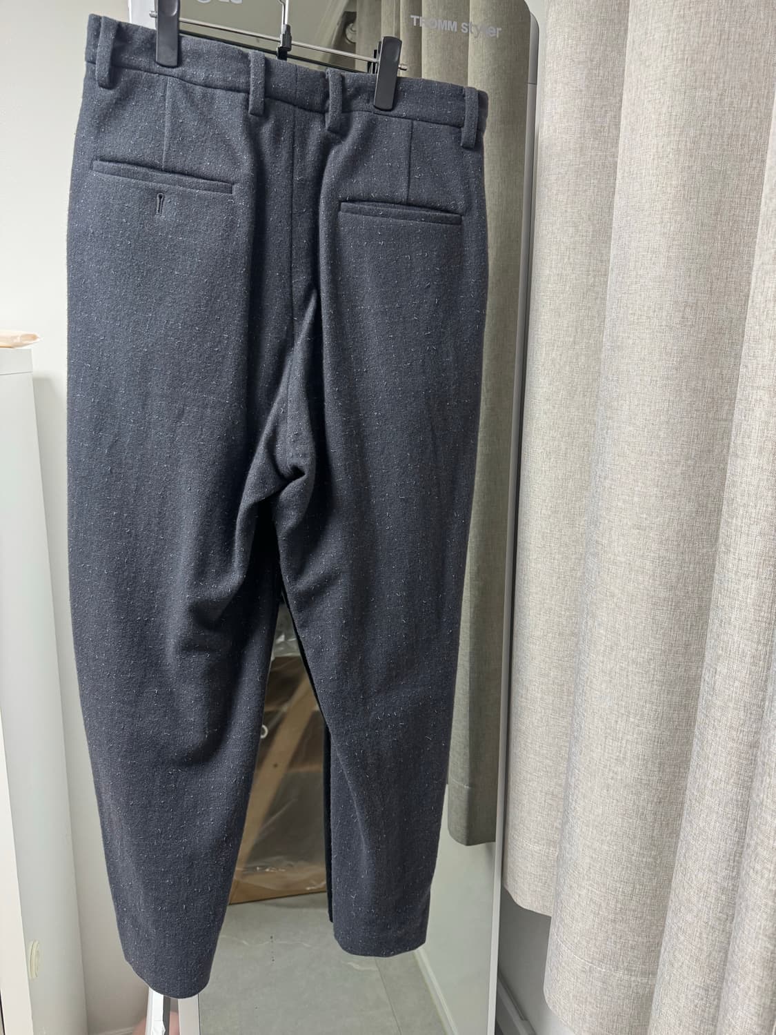 우루도쿄 uru tokyo 그레이 울 트위드팬츠 2사이즈 판매 바스통 상품이미지2