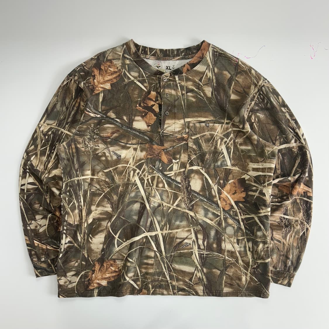 Red head 레드헤드 패턴 헨리넥 롱슬리브 상품이미지3