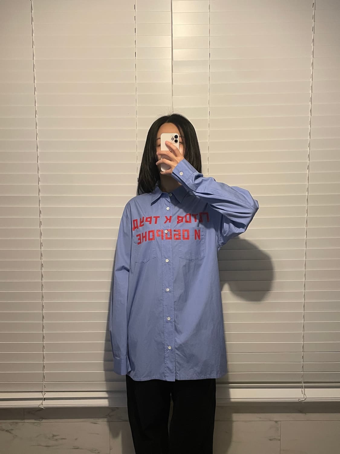 고샤 루브친스키 레터링 셔츠 상품이미지3